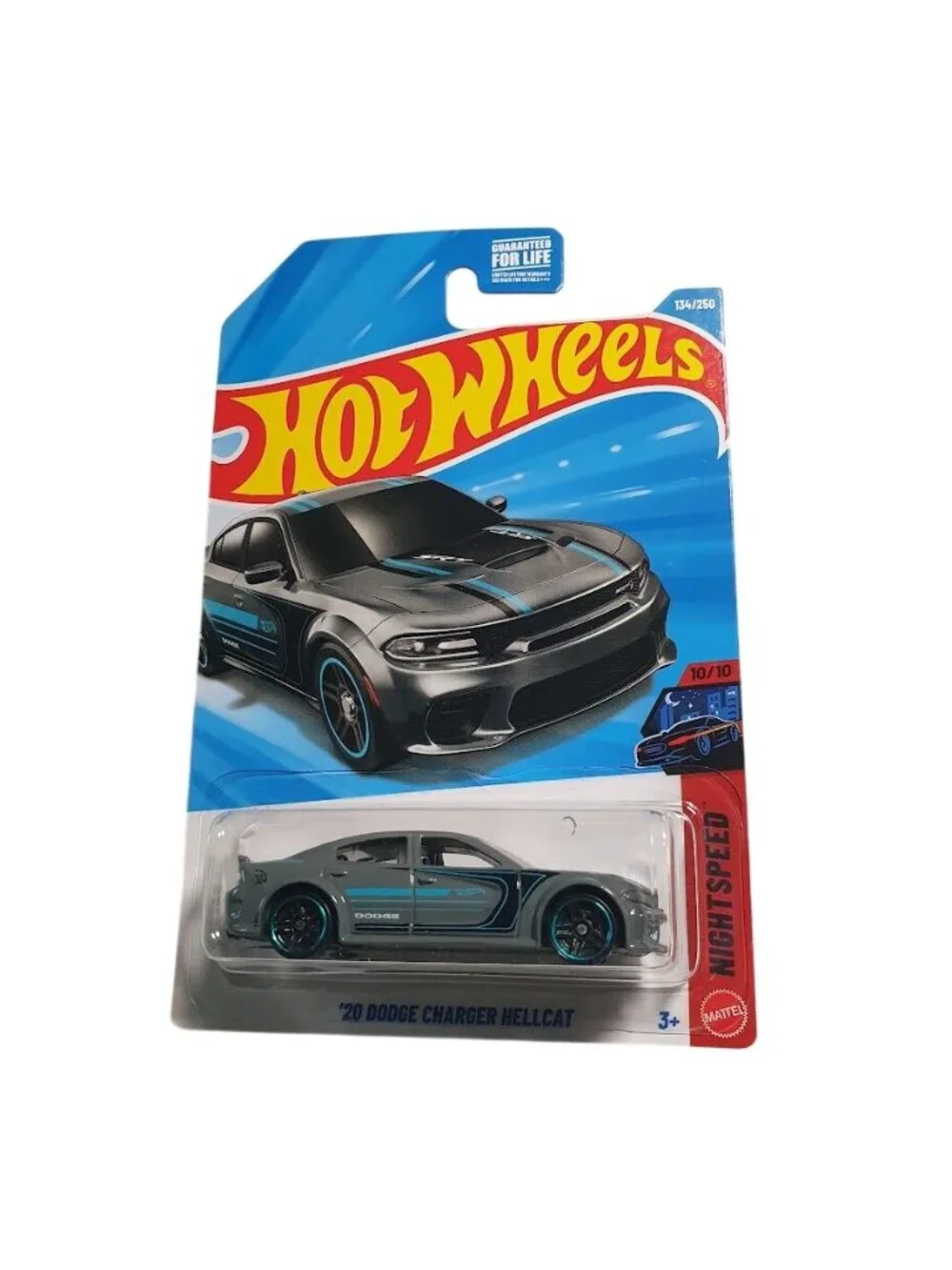 Hot Wheels 20 Dodge Charger Hellcat Nightspeed Gray Blue Collectors Edition